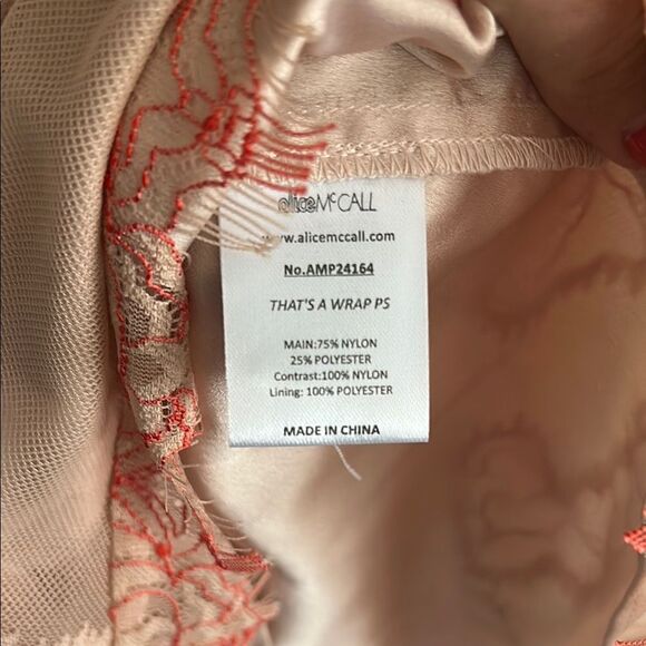 Alice McCall Peach Lace Playsuit - Picture 6 of 6